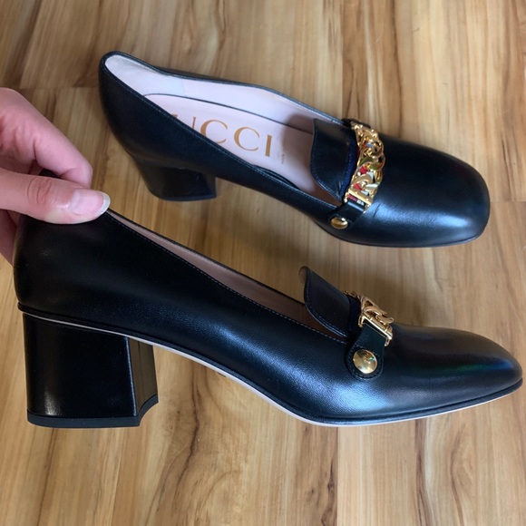 Gucci Sylvie Loafer with Block Heel - Picture 6 of 12